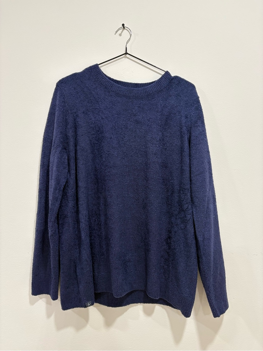 Barefoot Dreams Cozychic Lite Navy Crew Neck Pullover